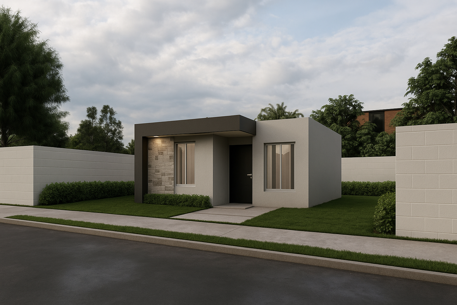 Diseño 3D de la casa Lua Home